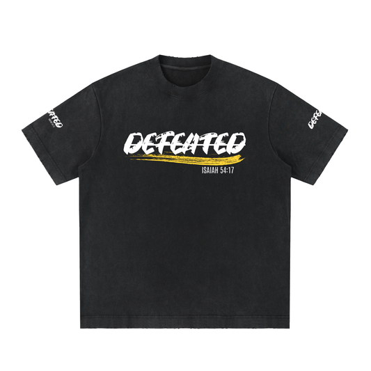 Heavyweight Vintage Washed Frayed T-Shirt (Undefeated)