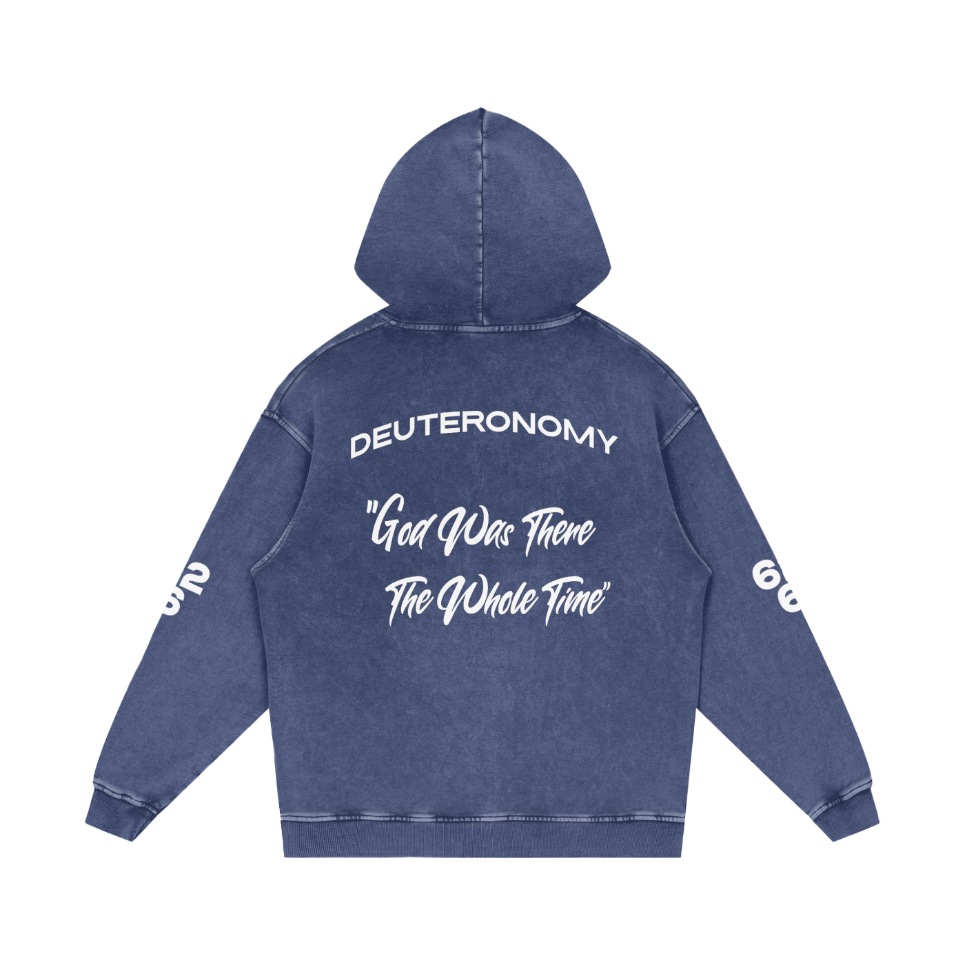 Snow Washed Loose Cotton Hoodie