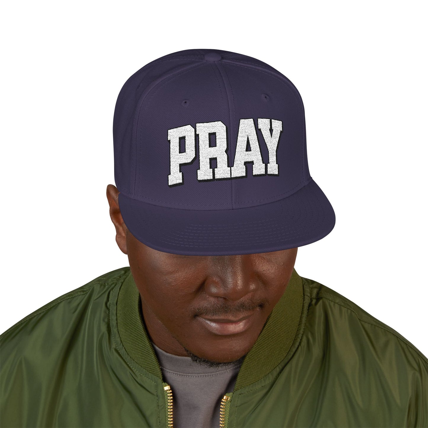 Embroidered PRAY Snapback