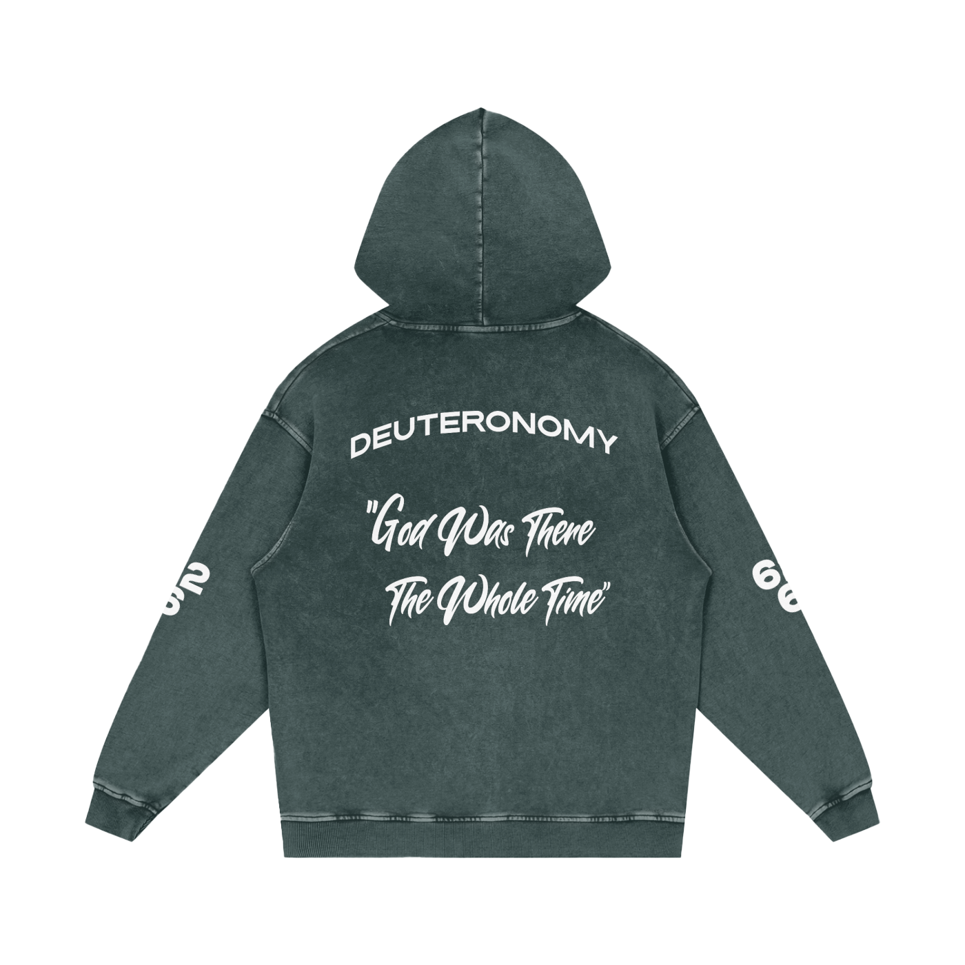 Snow Washed Loose Cotton Hoodie