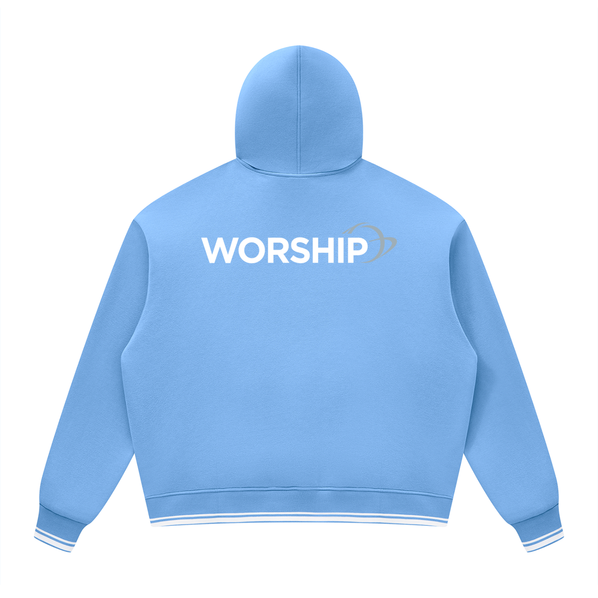 Overcomers Worship Color Block Fleece Hoodie