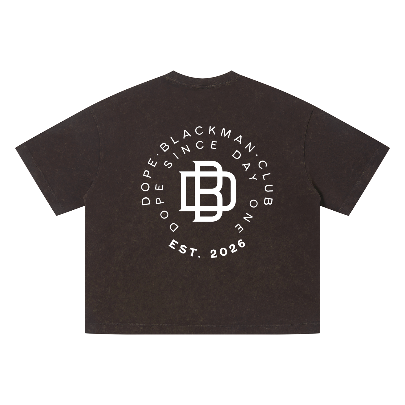 Dope Blackman Club Unisex Vintage Wash Boxy T-Shirt