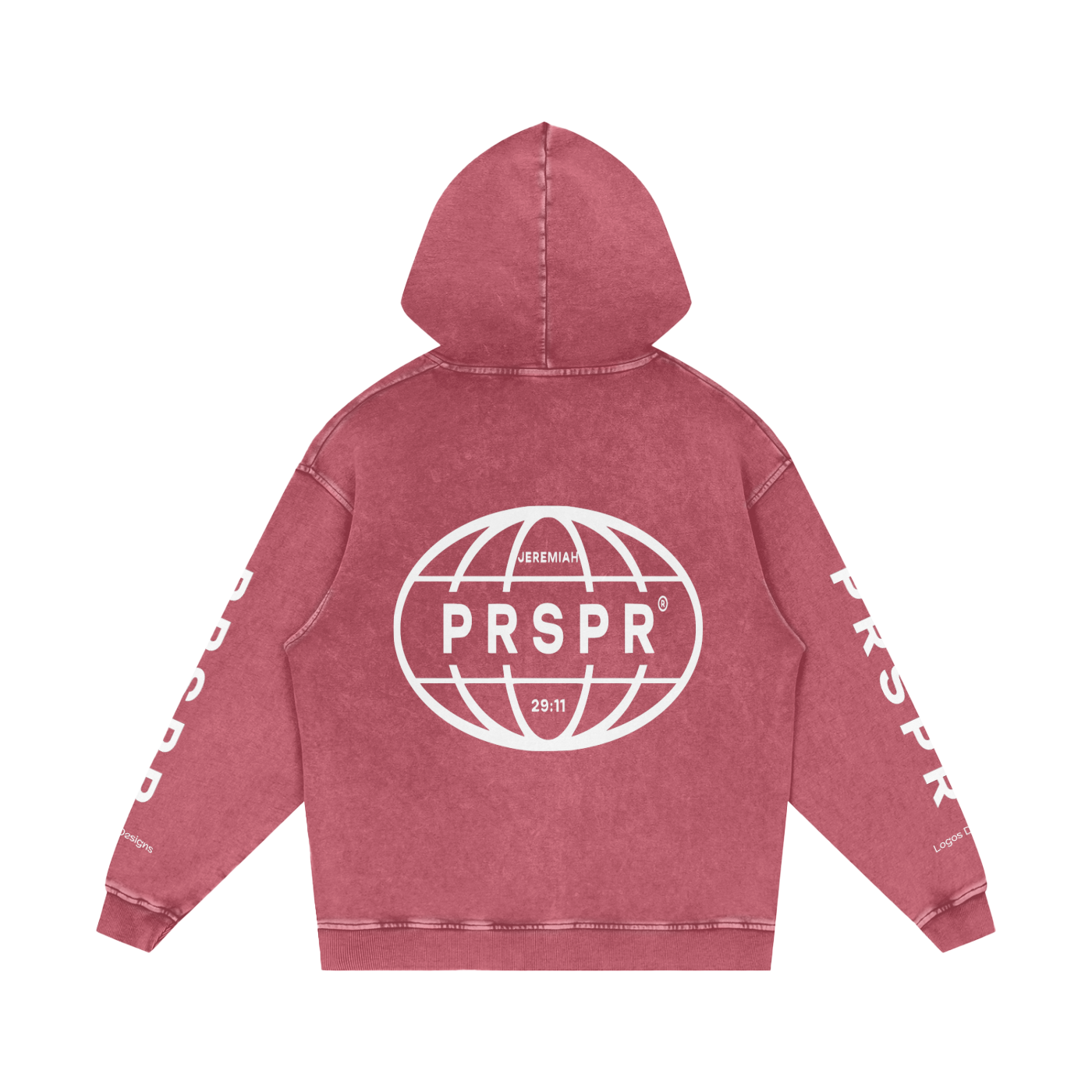 Snow Washed Loose Cotton Hoodie