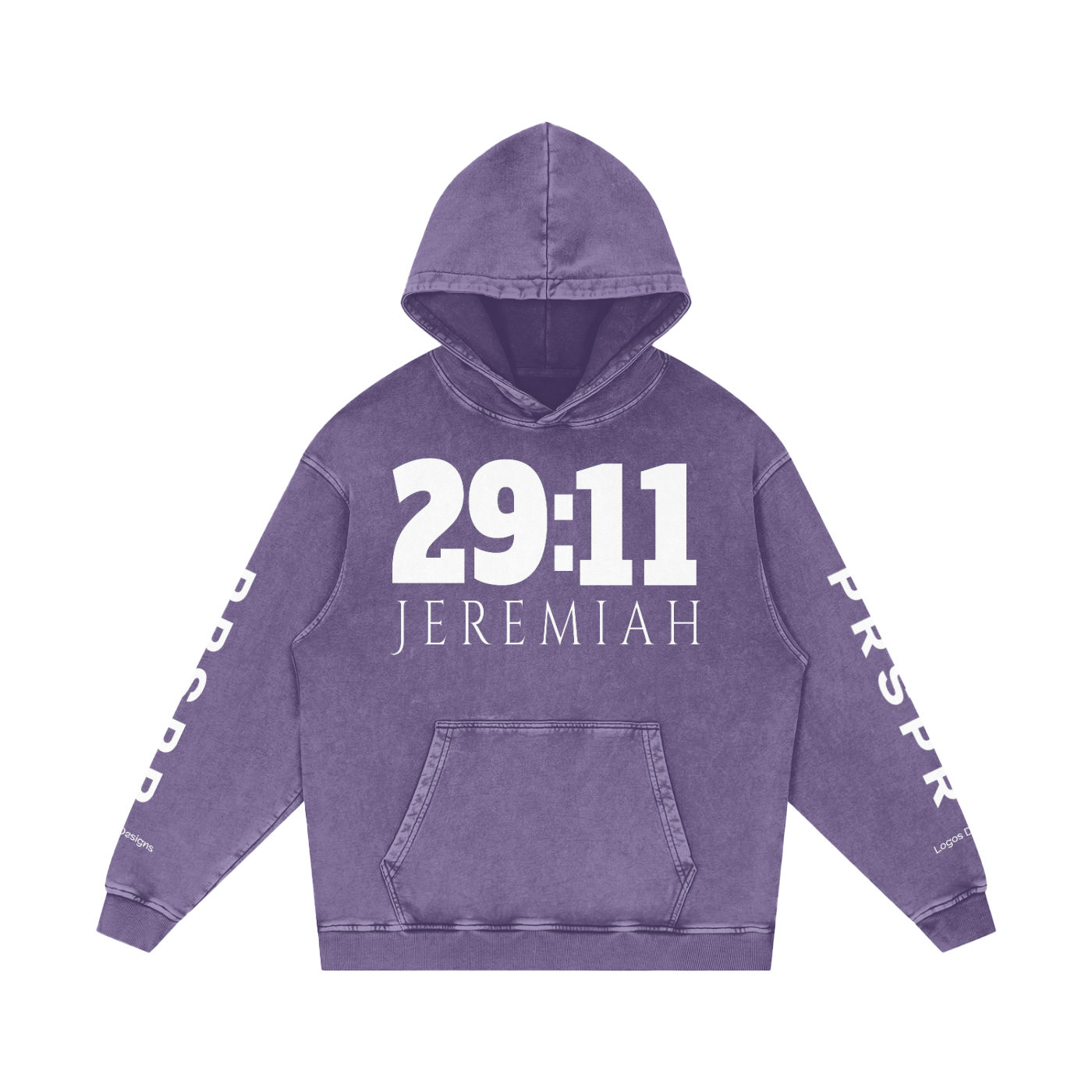 Snow Washed Loose Cotton Hoodie