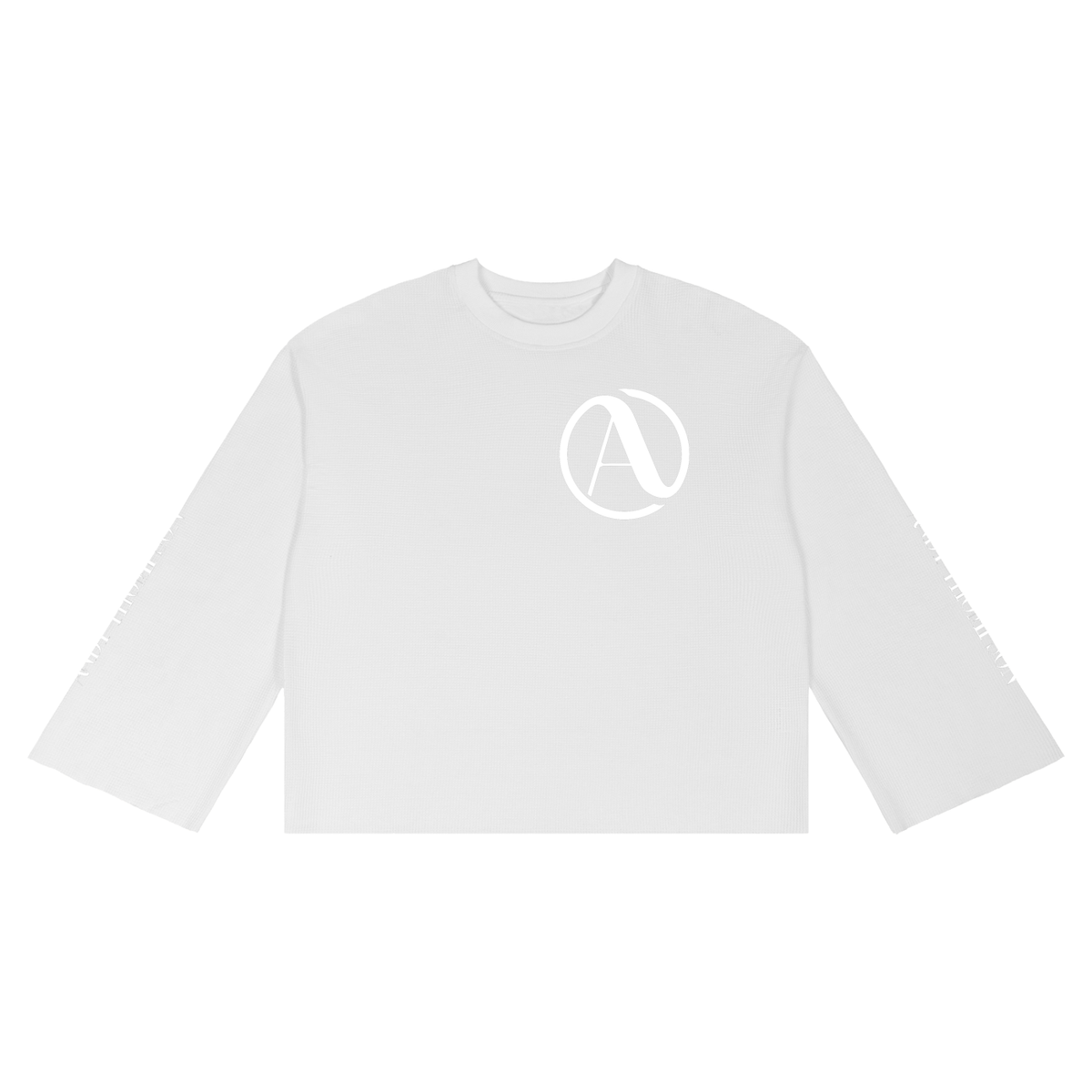 Unisex Waffle Raw Edge T-Shirt