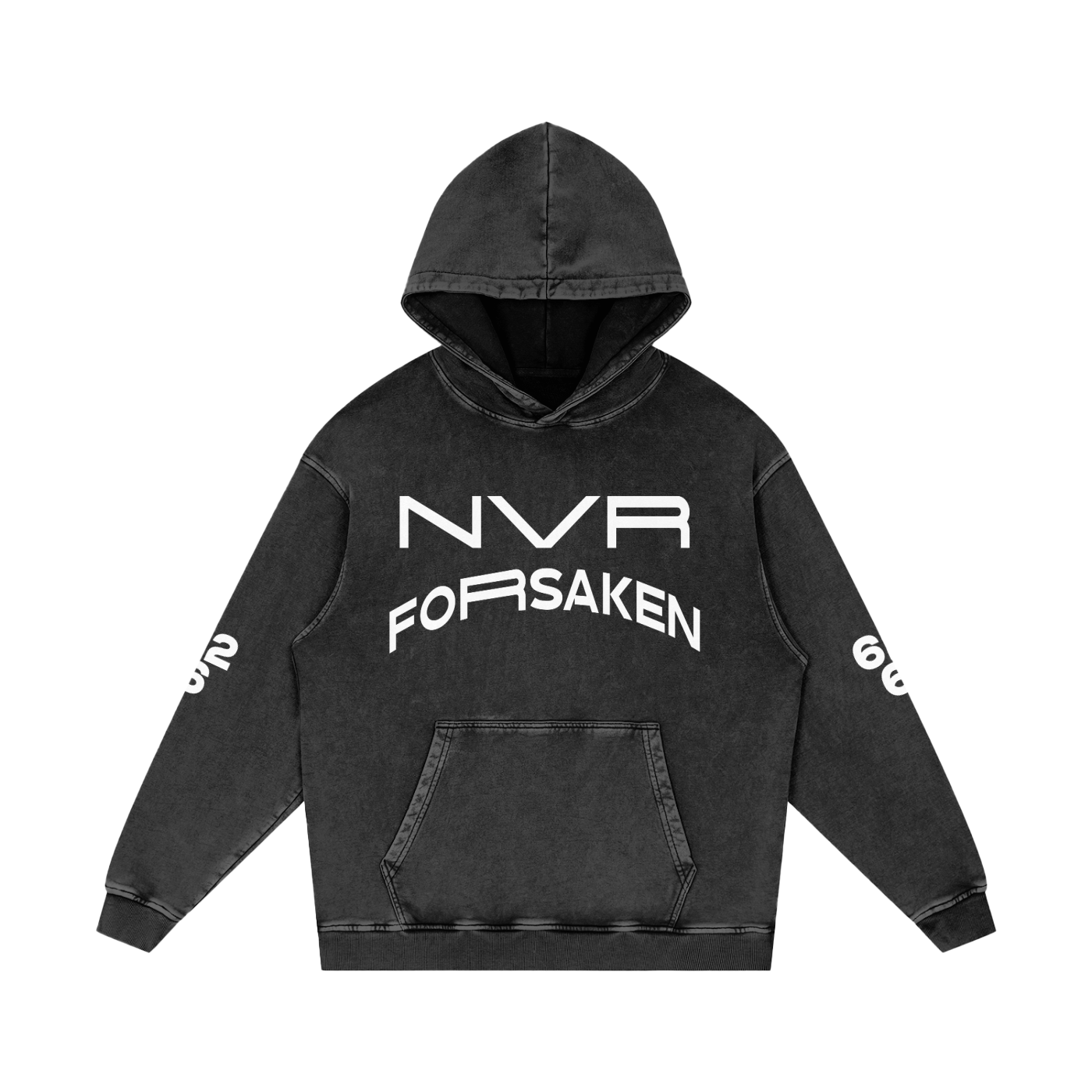 Snow Washed Loose Cotton Hoodie
