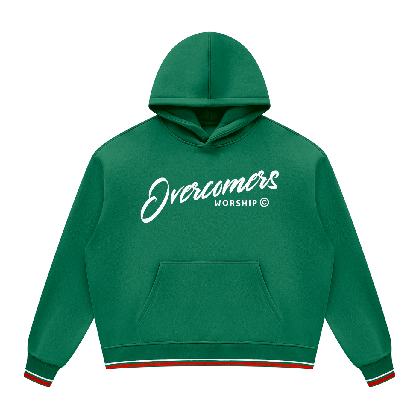 Overcomers Worship Color Block Fleece Hoodie