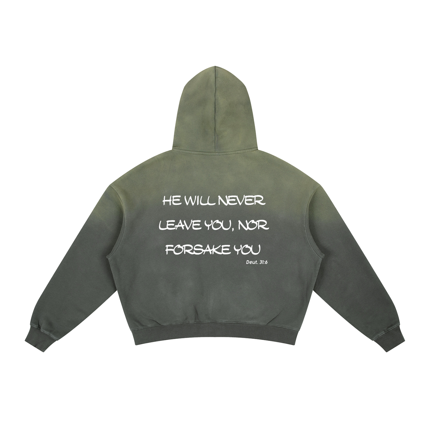 Frayed Sunfade Boxy Fleece Hoodie