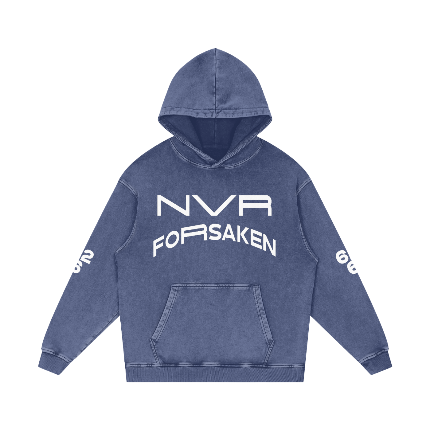 Snow Washed Loose Cotton Hoodie