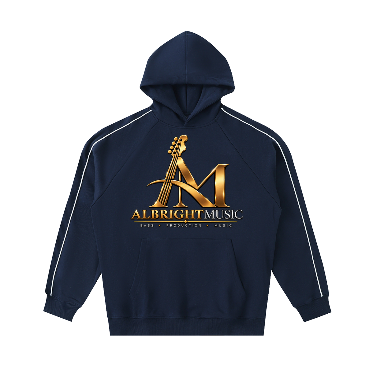 Contrast Piping Raglan Hoodie (AM)