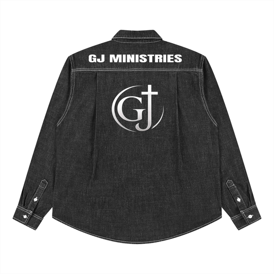 Unisex Vintage Wash Denim Shirt (GJ)