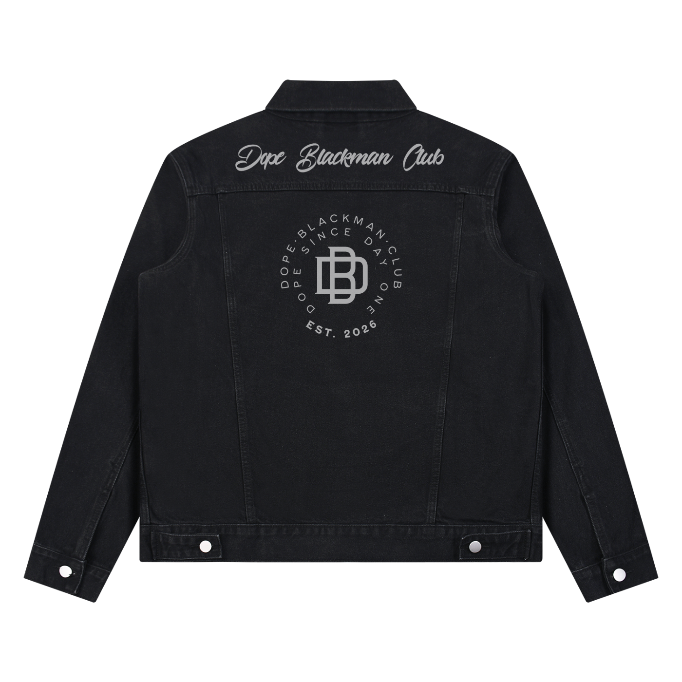 Dope Blackman Club Vintage Wash Denim Jacket