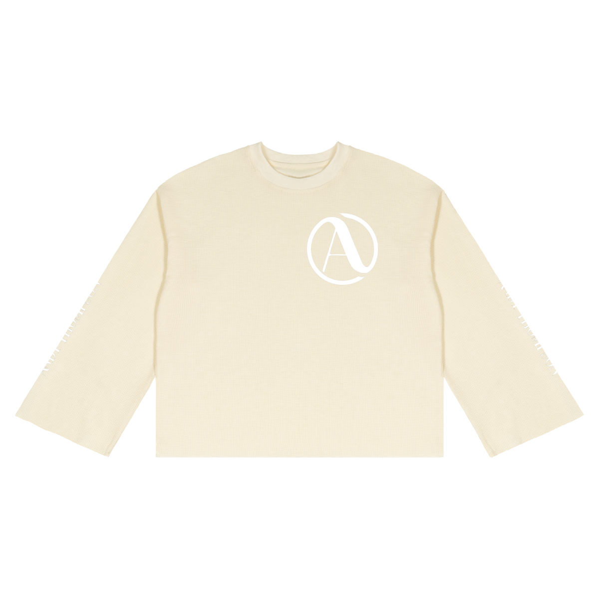 Unisex Waffle Raw Edge T-Shirt