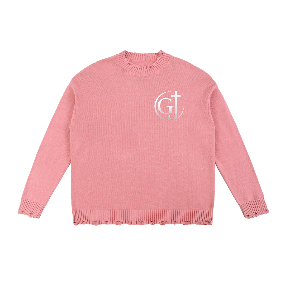 Vintage Washed Hand-Frayed Sweater (GJ)