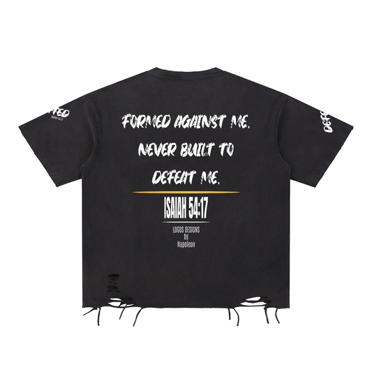 Snow Washed Raw-Hem T-Shirt (Undefeated)