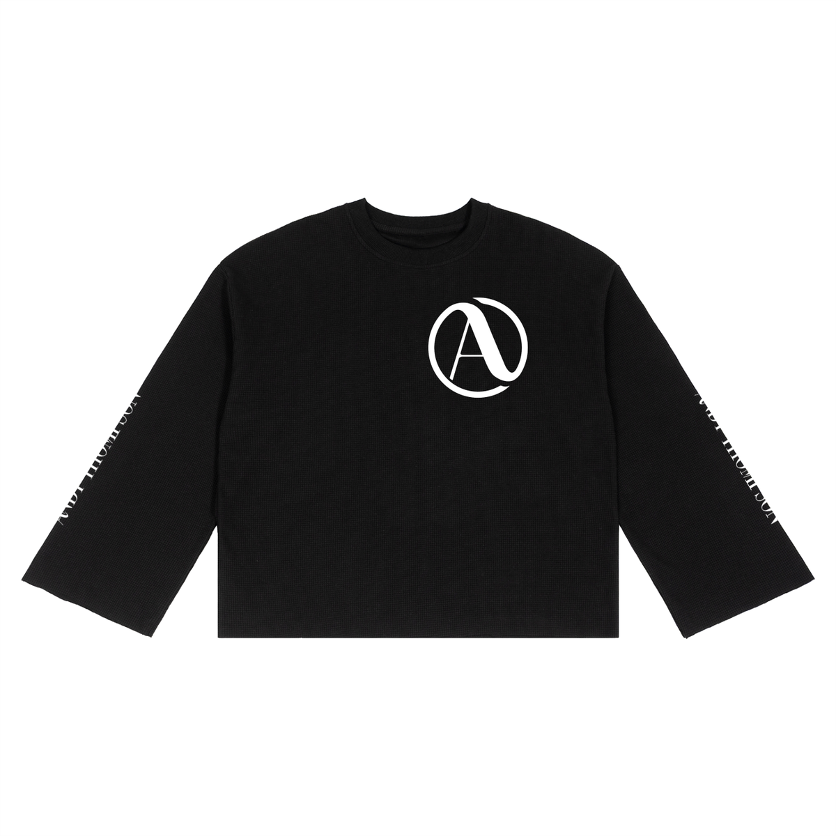 Unisex Waffle Raw Edge T-Shirt