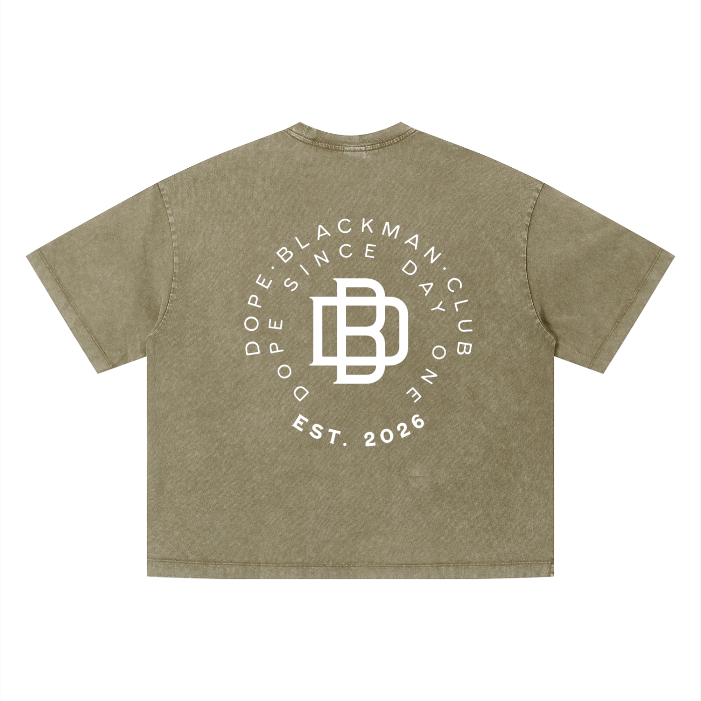 Dope Blackman Club Unisex Vintage Wash Boxy T-Shirt