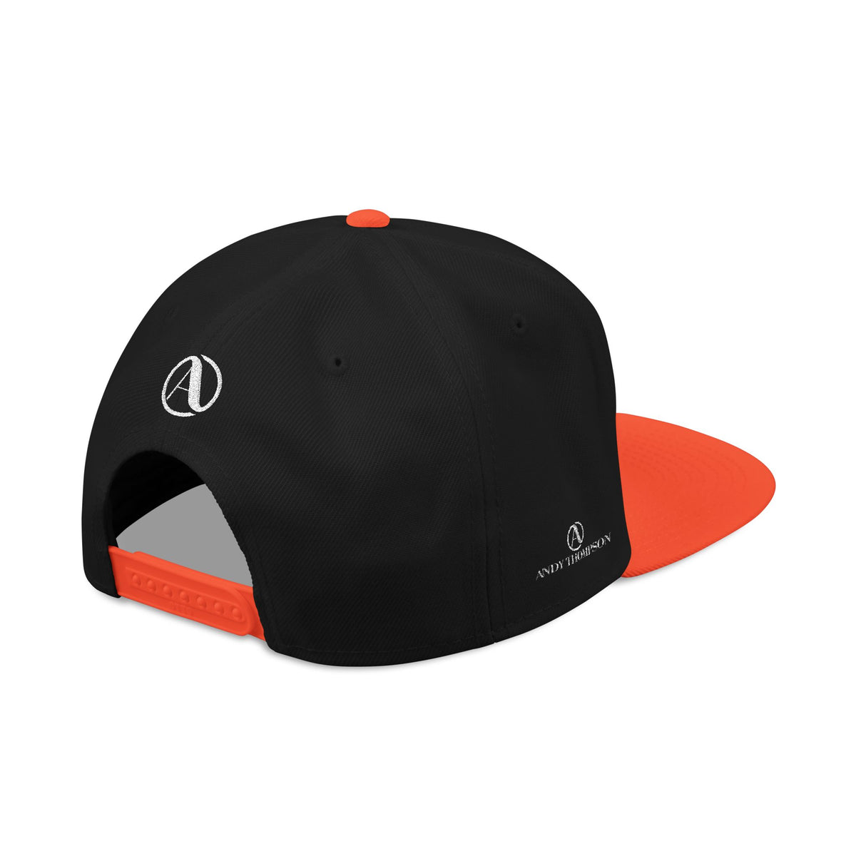 Embroidered A Circle Snapback Hat — Distressed Logo Streetwear Cap