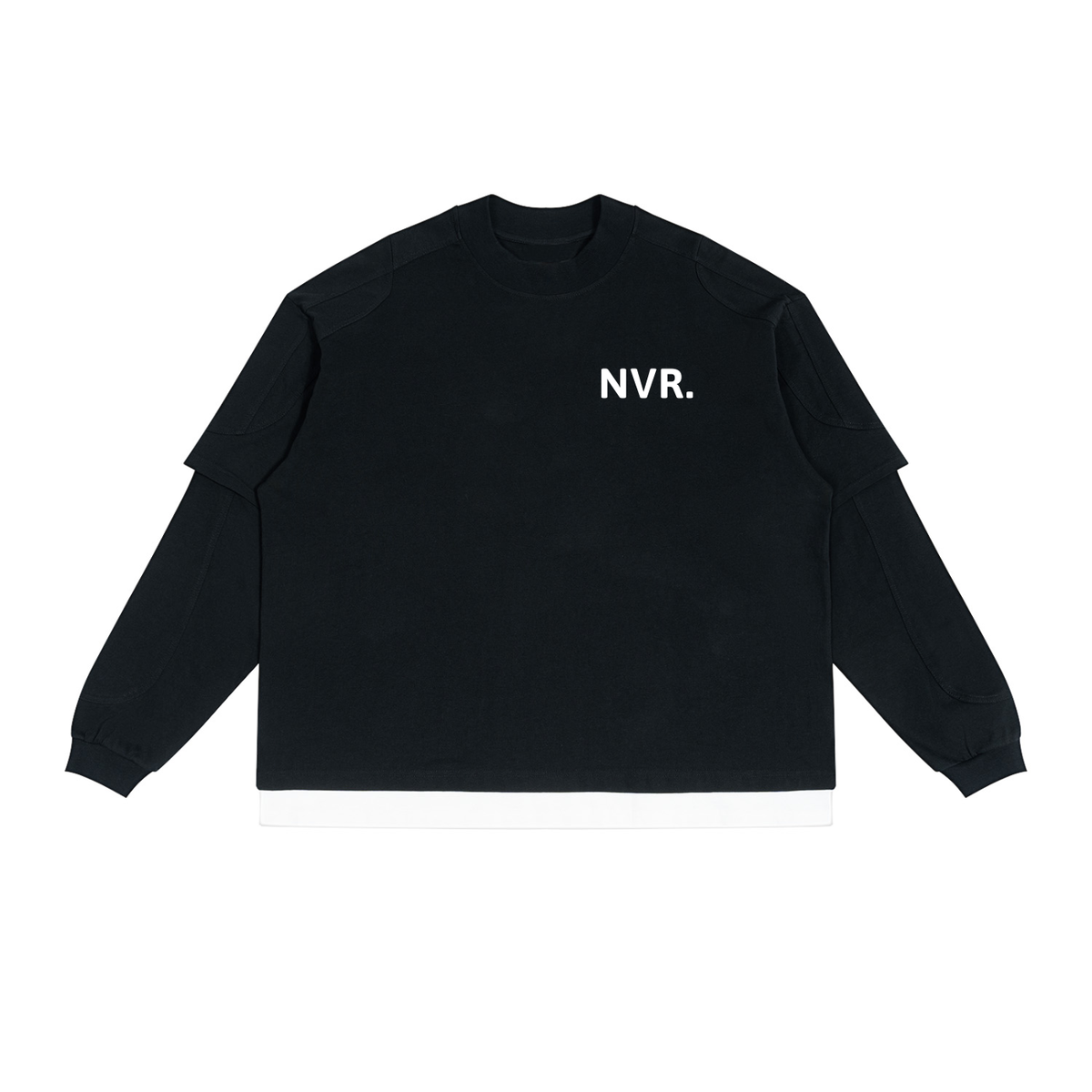 Unisex Paneled Layer Color Block T-Shirt