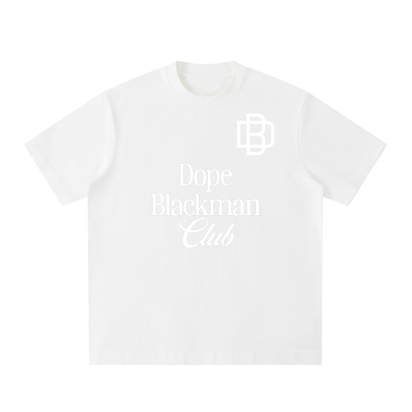 Dope Blackman Club Vintage Washed Frayed T-Shirt