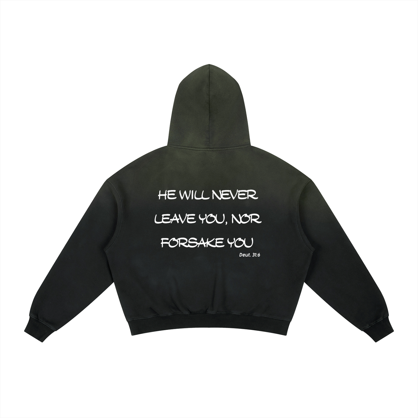 Frayed Sunfade Boxy Fleece Hoodie