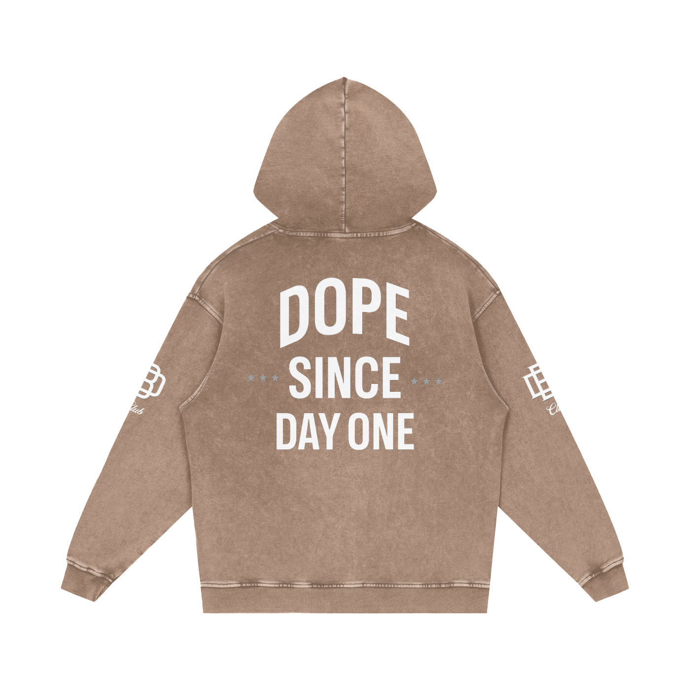 Snow Washed Loose Cotton Hoodie