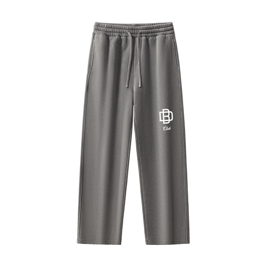 Frayed Enzyme Washed Fleece Sweatpants