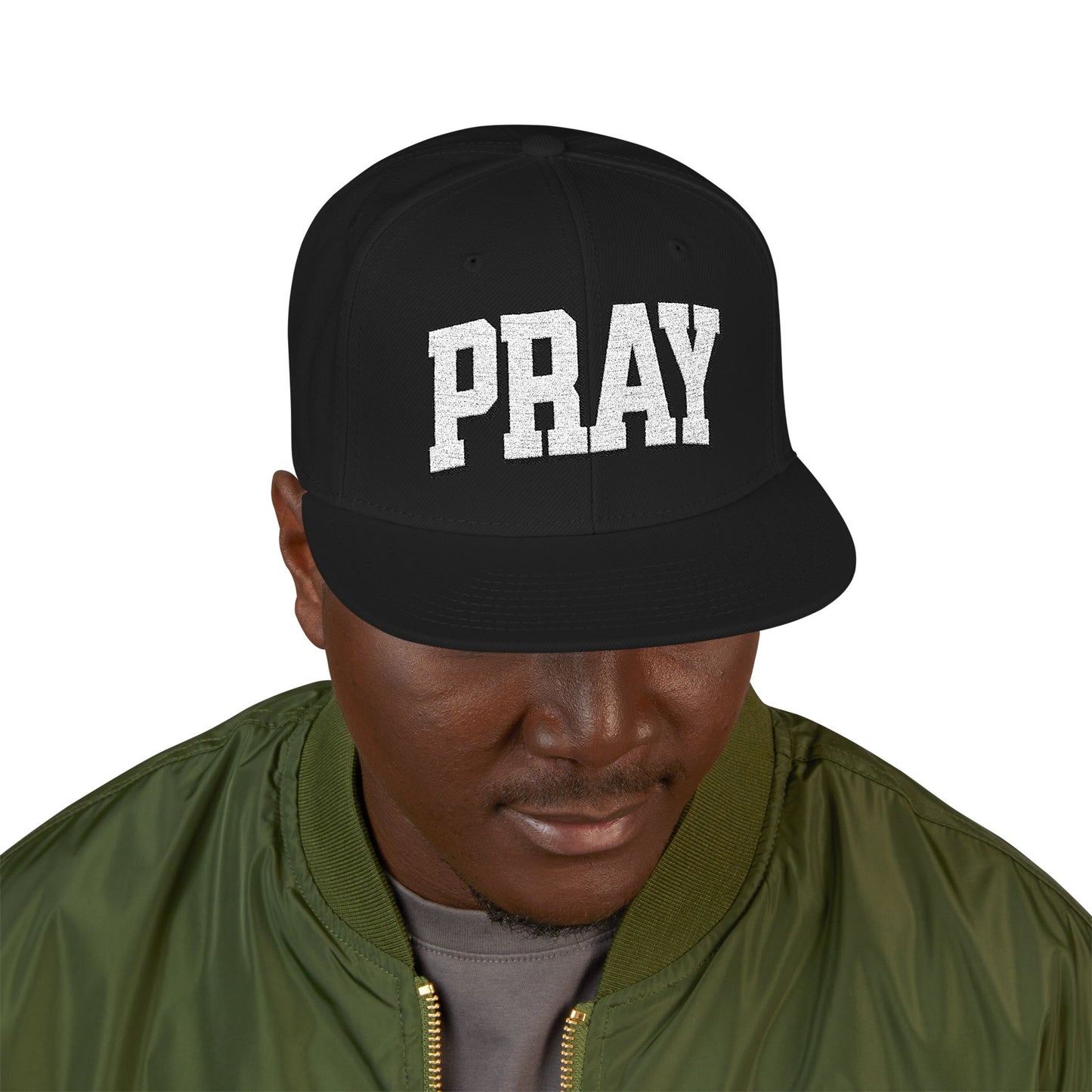 Embroidered PRAY Snapback
