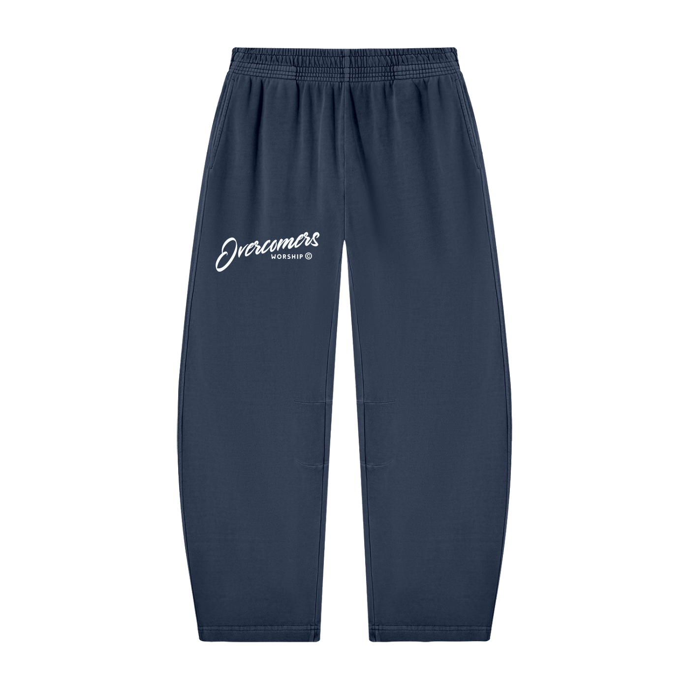 Overcomers Worship Vintage Washed Barrel Leg Sweatpants