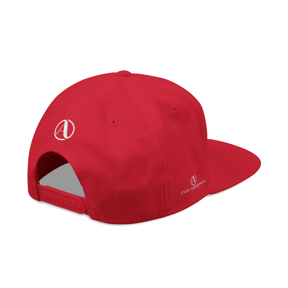 Embroidered A Circle Snapback Hat — Distressed Logo Streetwear Cap