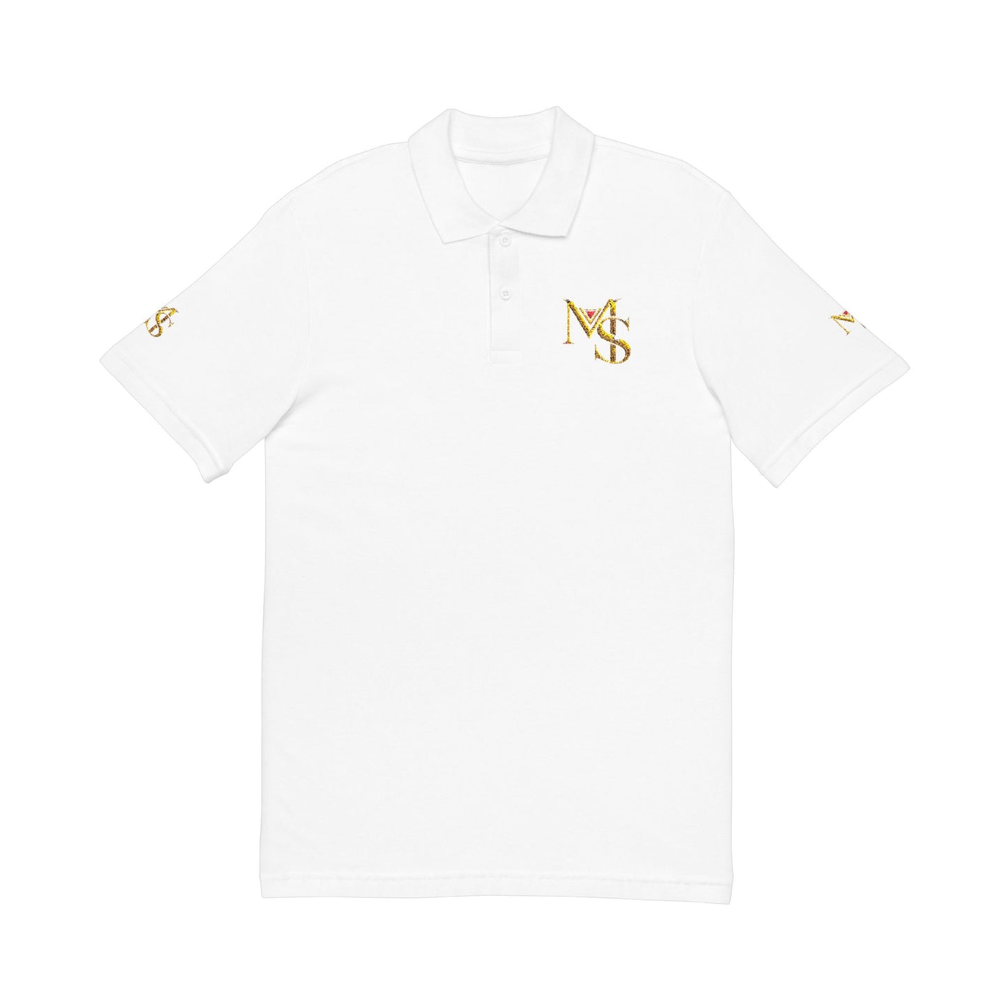 Embroidered Gold Bee Polo