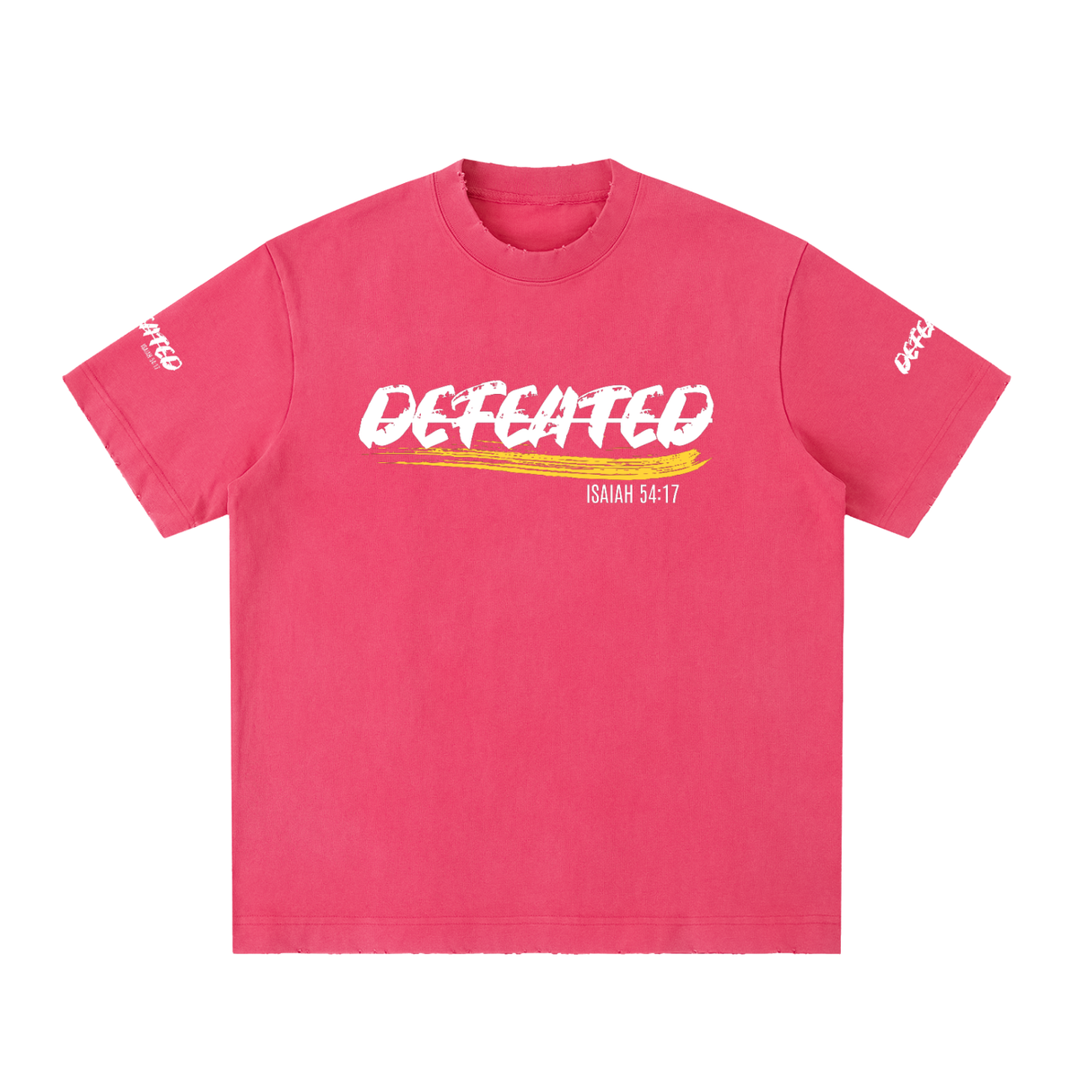 Heavyweight Vintage Washed Frayed T-Shirt (Undefeated)