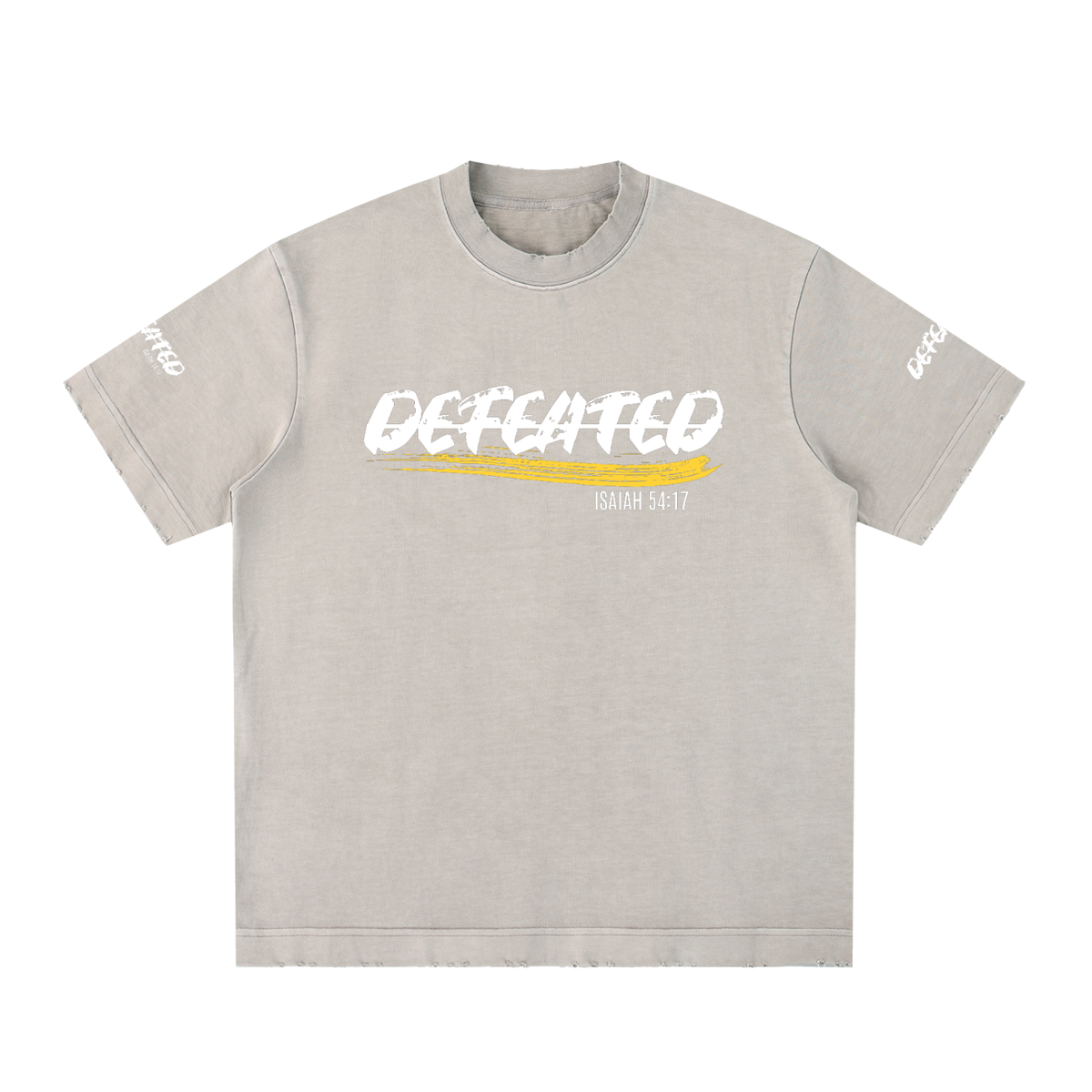 Heavyweight Vintage Washed Frayed T-Shirt (Undefeated)