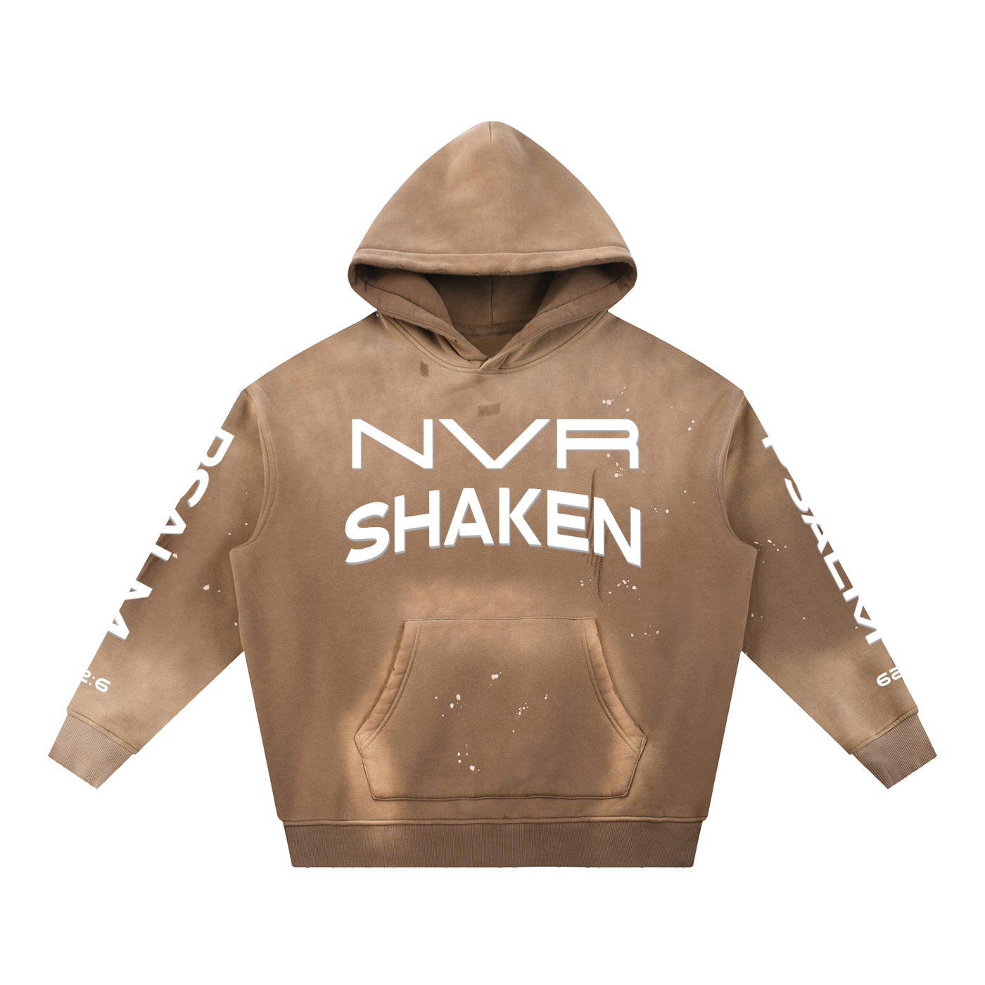Vintage Washed Frayed Fleece Hoodie