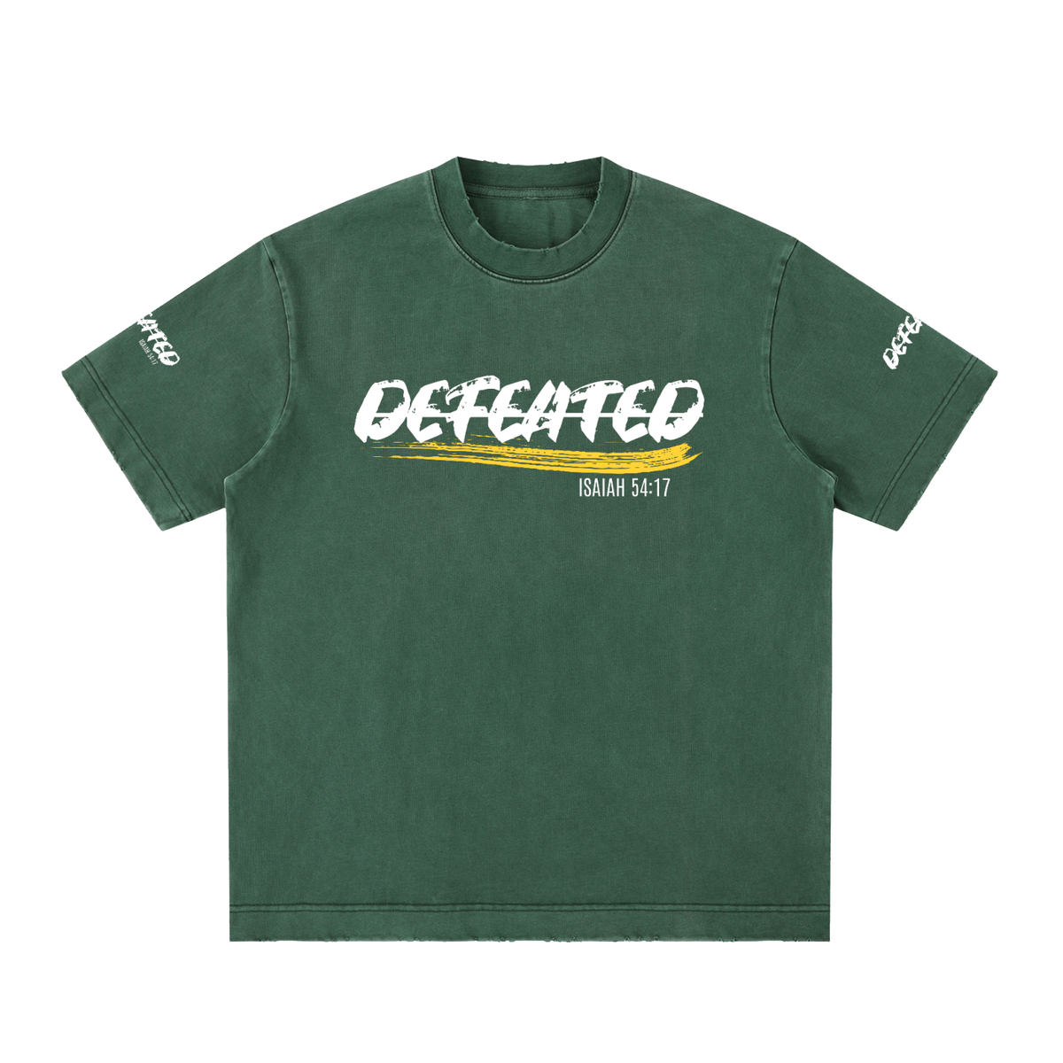 Heavyweight Vintage Washed Frayed T-Shirt (Undefeated)