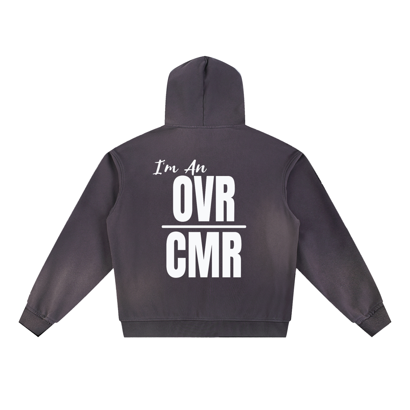 Overcomers Worship — Sun Fade Frayed Fleece Hoodie