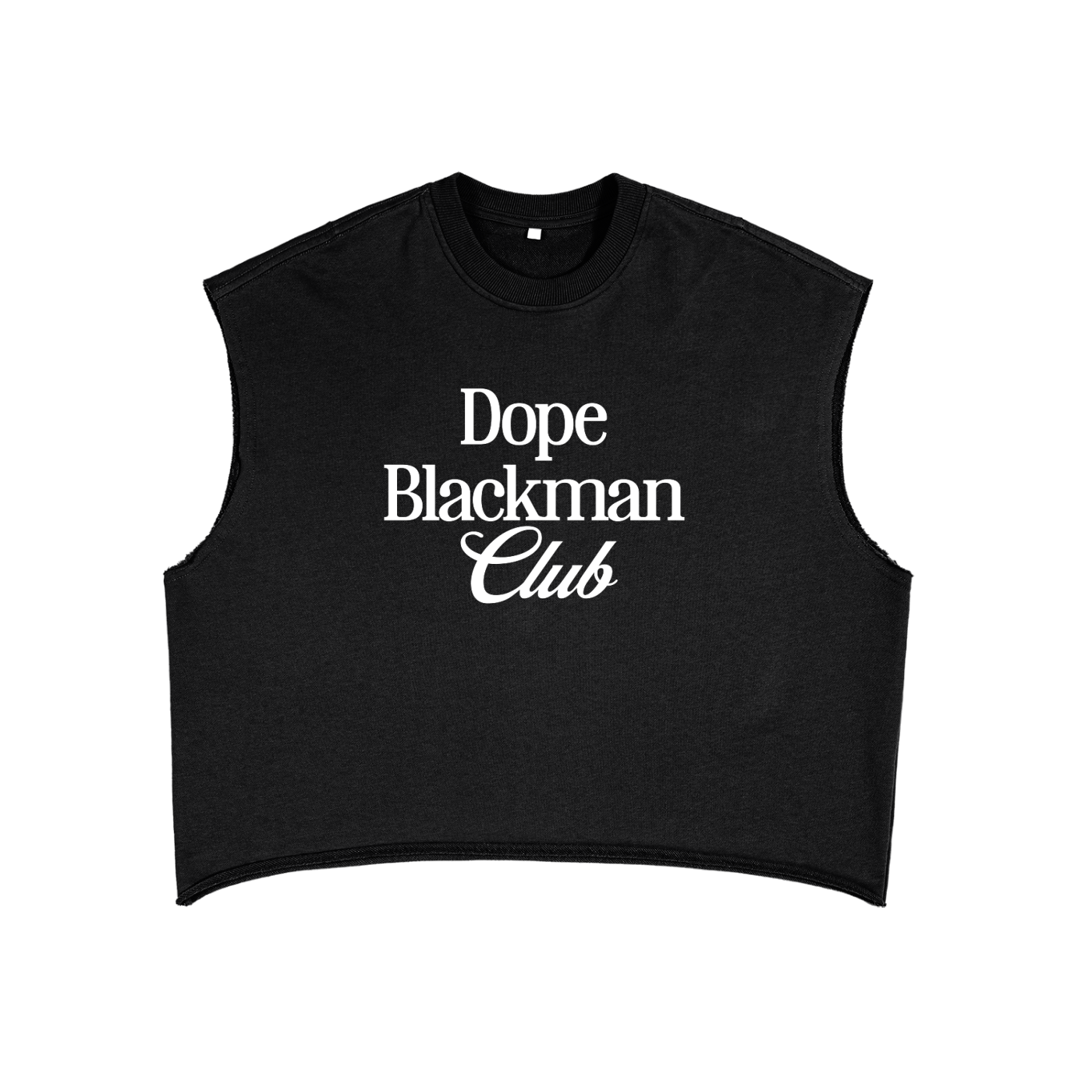 Dope Blackman Club French Terry Boxy Tank Top
