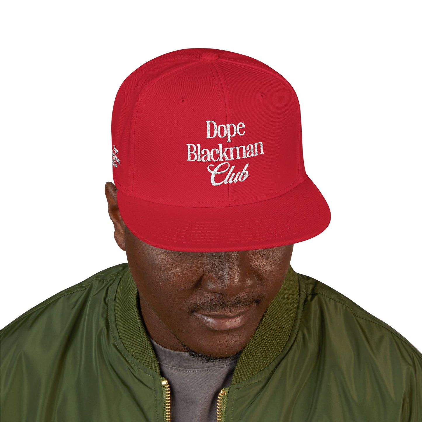 Snapback Hat — "Dope Blackman Club" Embroidered Streetwear Cap
