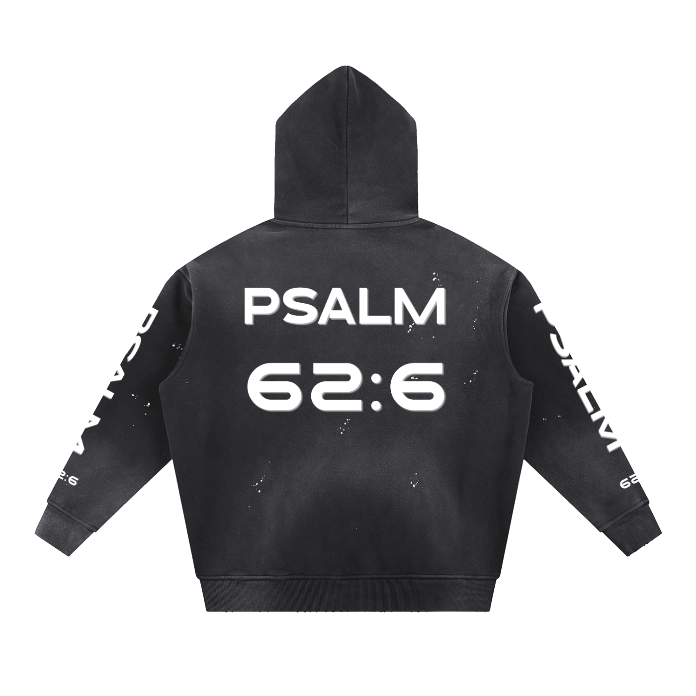 Vintage Washed Frayed Fleece Hoodie