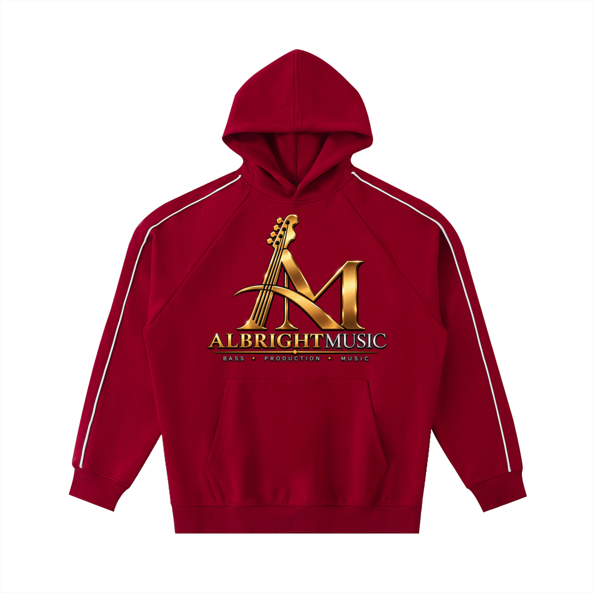 Contrast Piping Raglan Hoodie (AM)