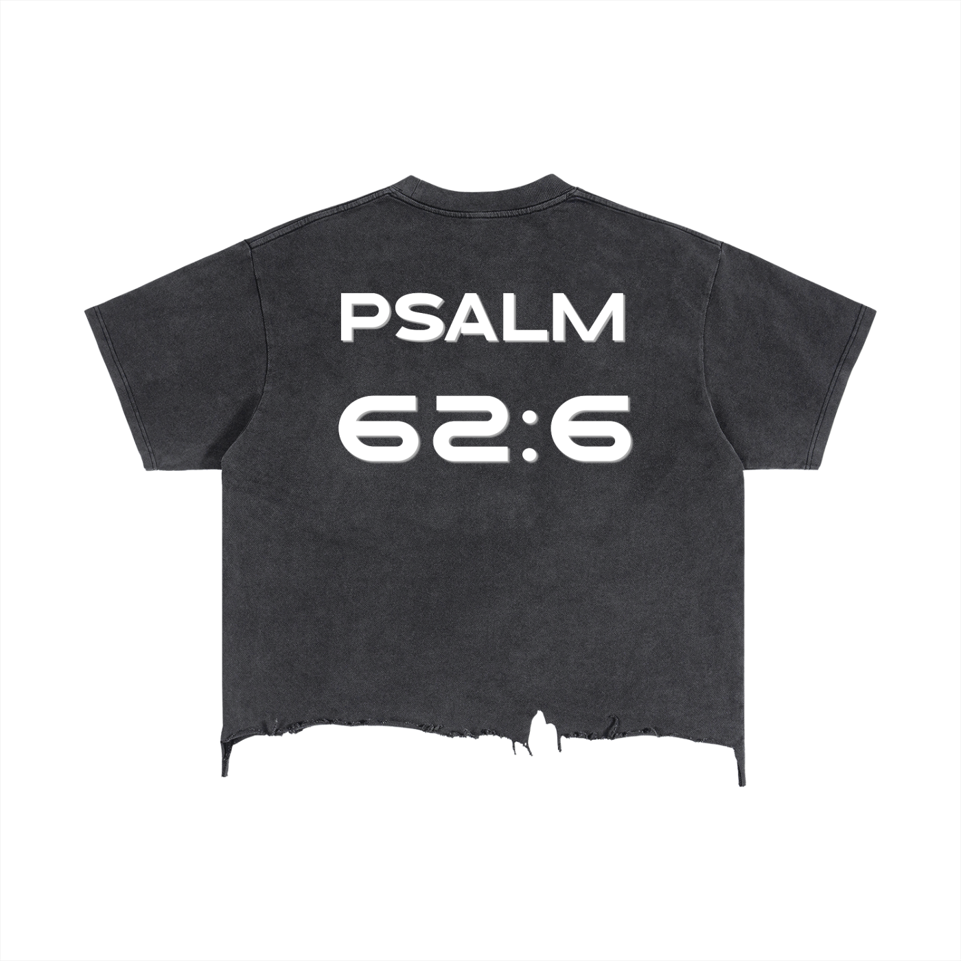 Vintage Wash Boxy Distressed Hem T-Shirt