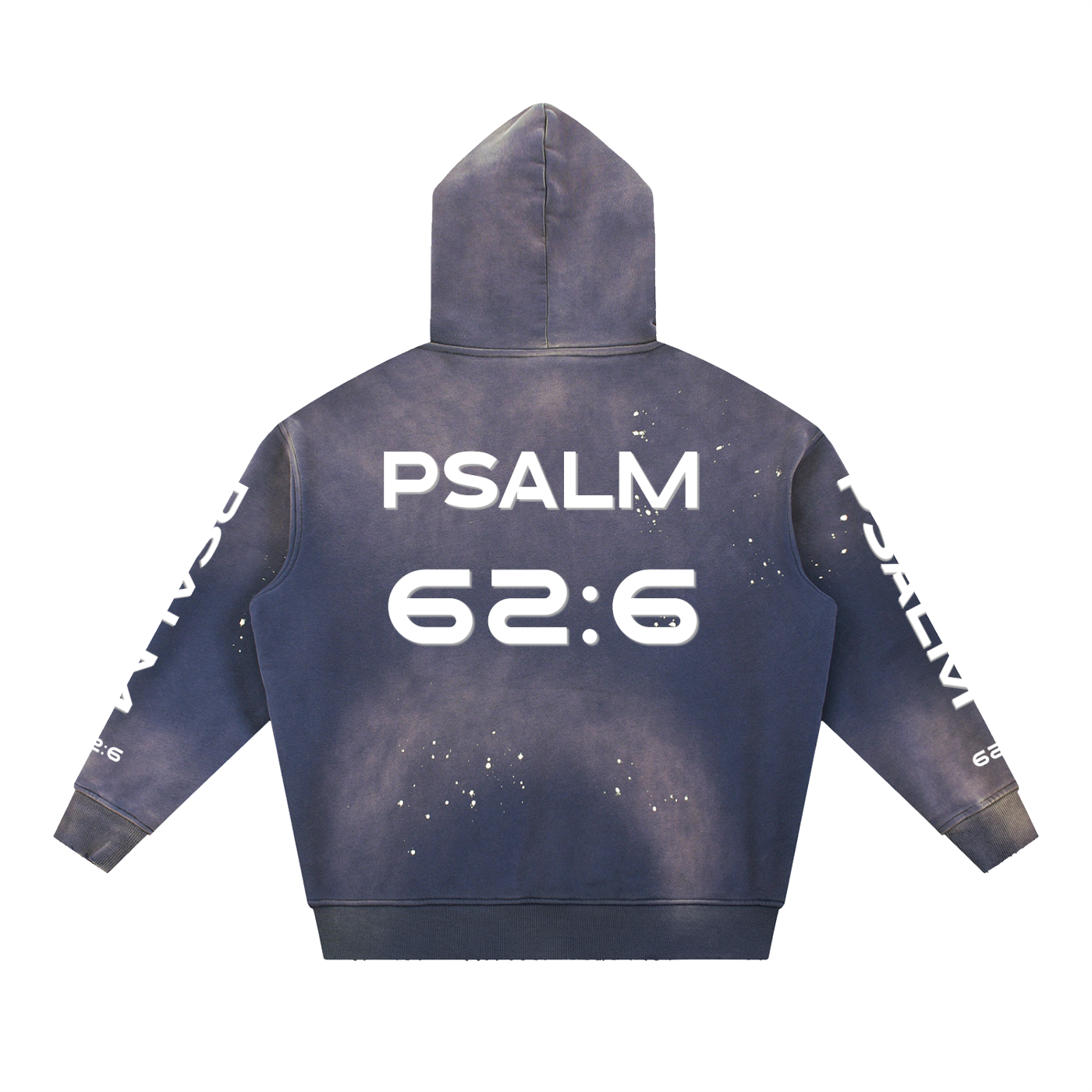 Vintage Washed Frayed Fleece Hoodie