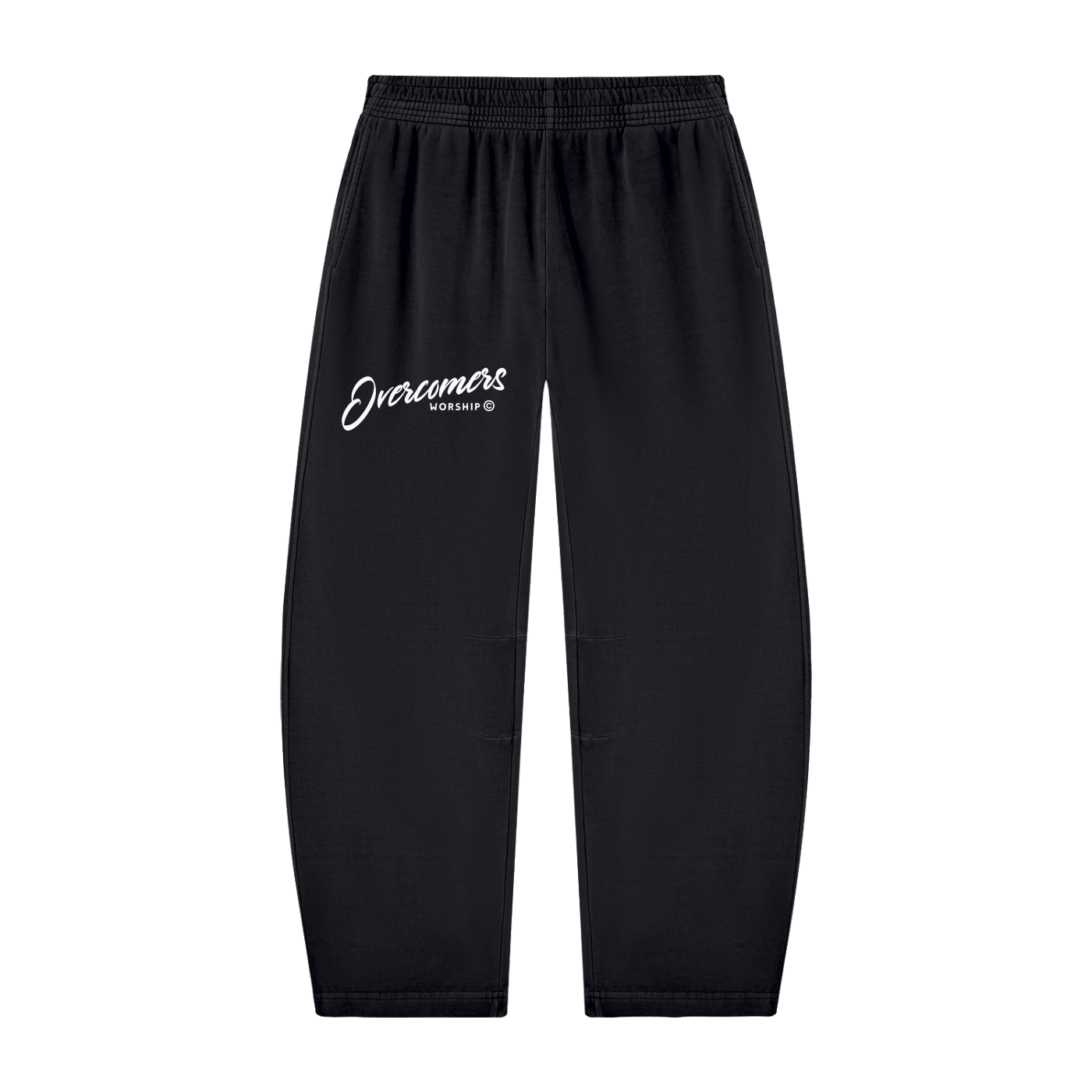 Overcomers Worship Vintage Washed Barrel Leg Sweatpants