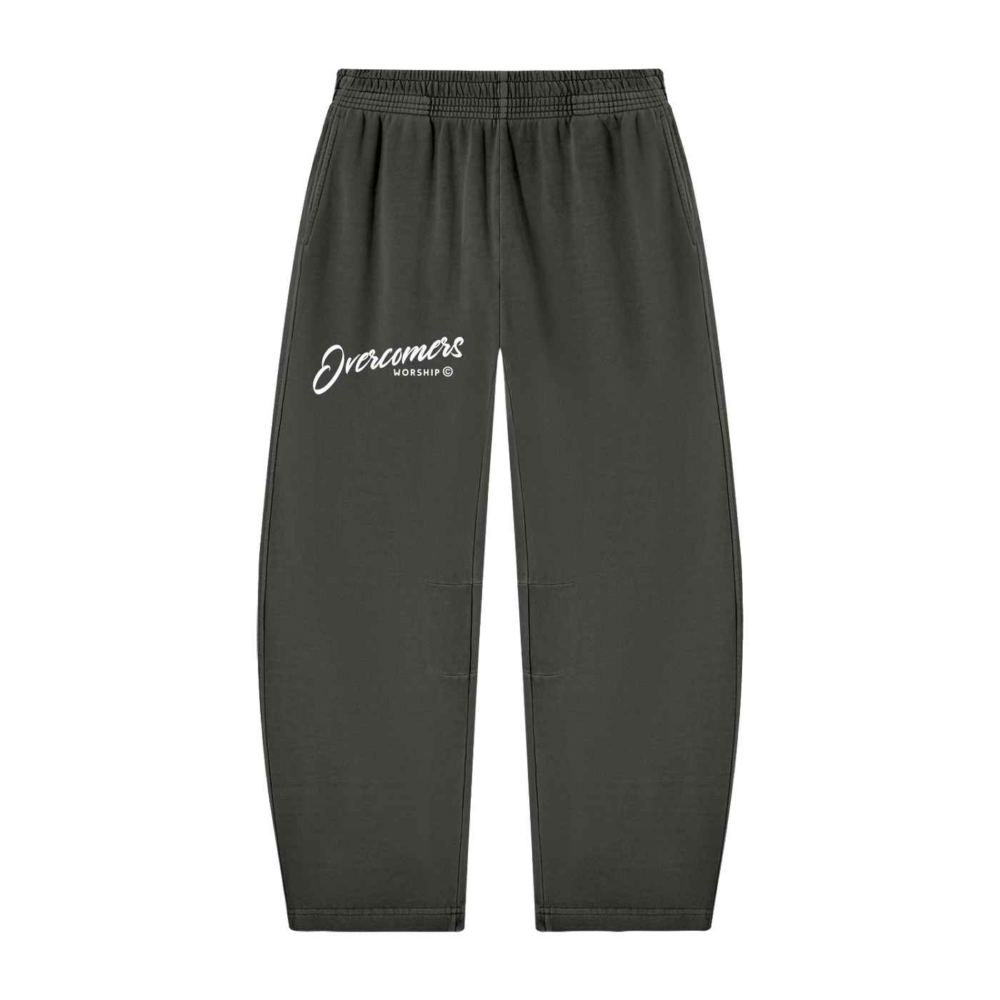 Overcomers Worship Vintage Washed Barrel Leg Sweatpants
