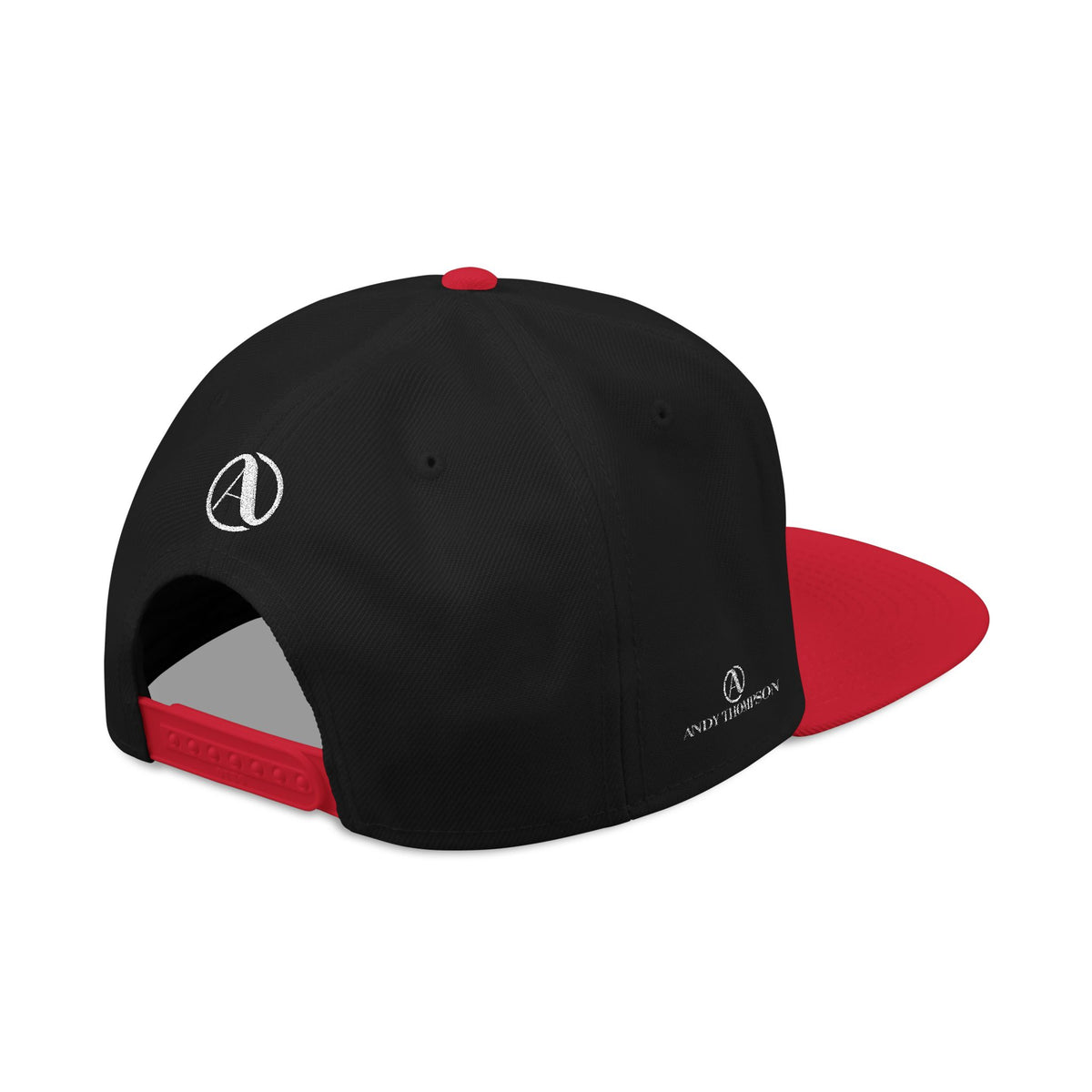 Embroidered A Circle Snapback Hat — Distressed Logo Streetwear Cap