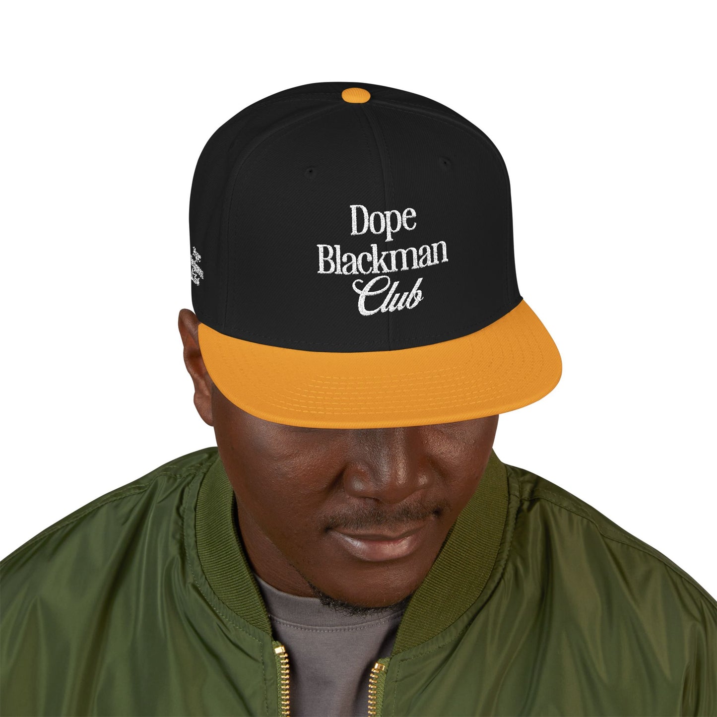 Snapback Hat — "Dope Blackman Club" Embroidered Streetwear Cap