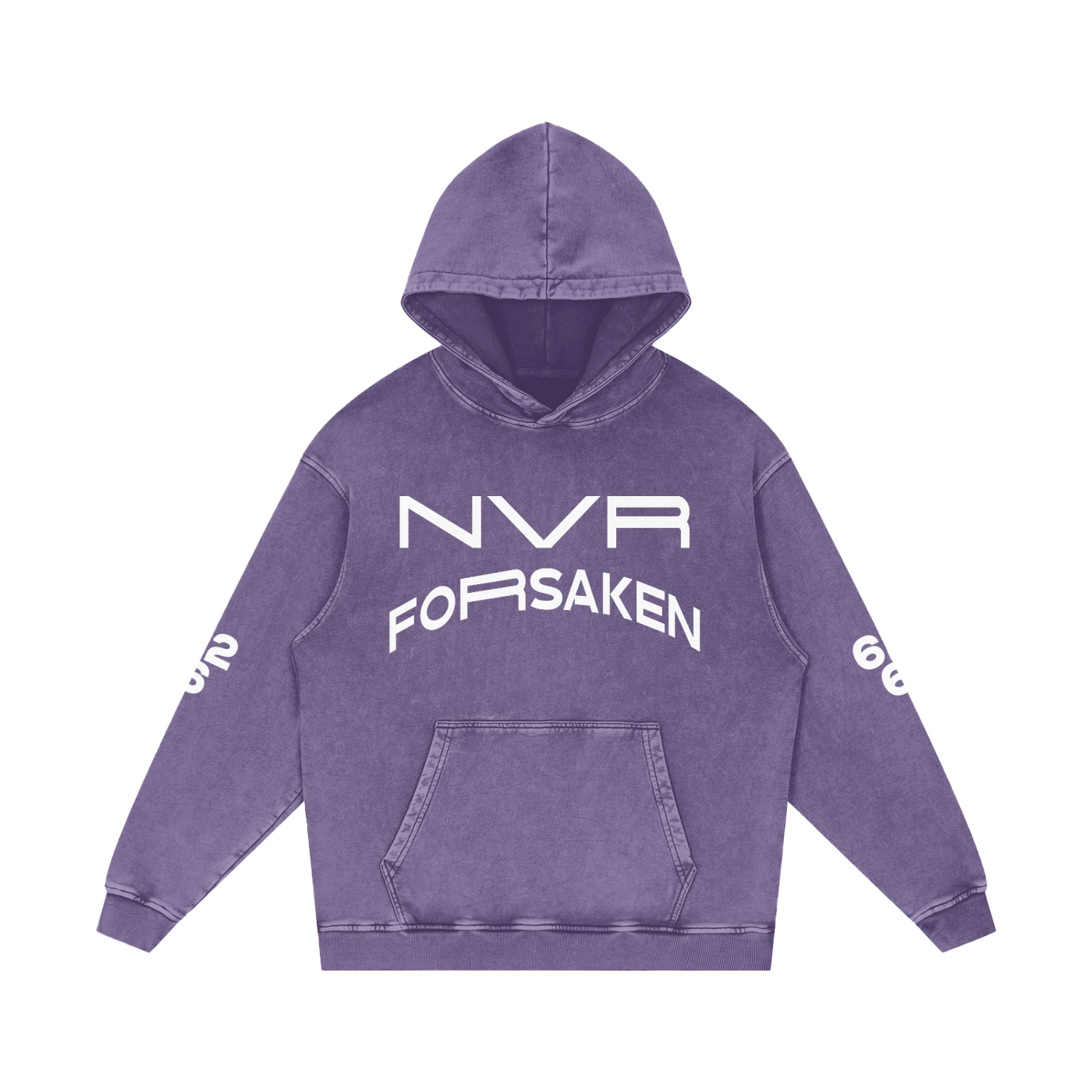 Snow Washed Loose Cotton Hoodie