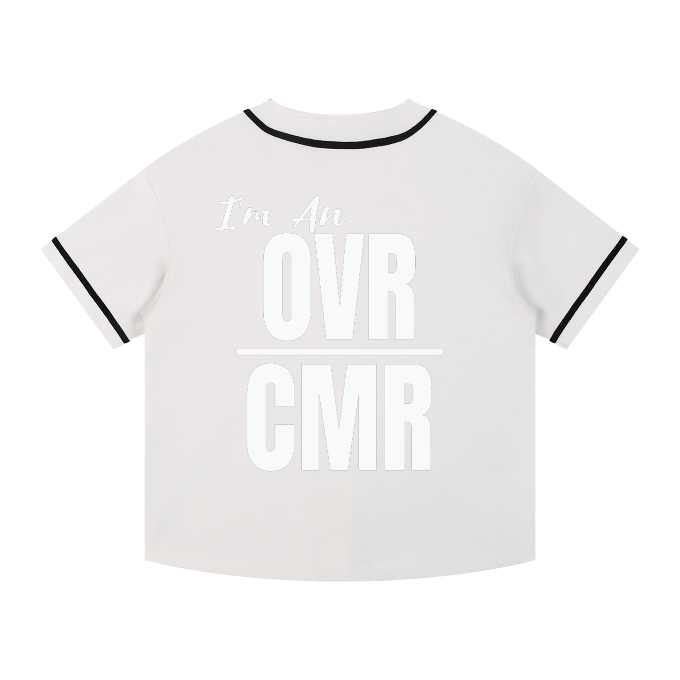 Overcomers Worship — Contrast Piped Button-Up Jersey