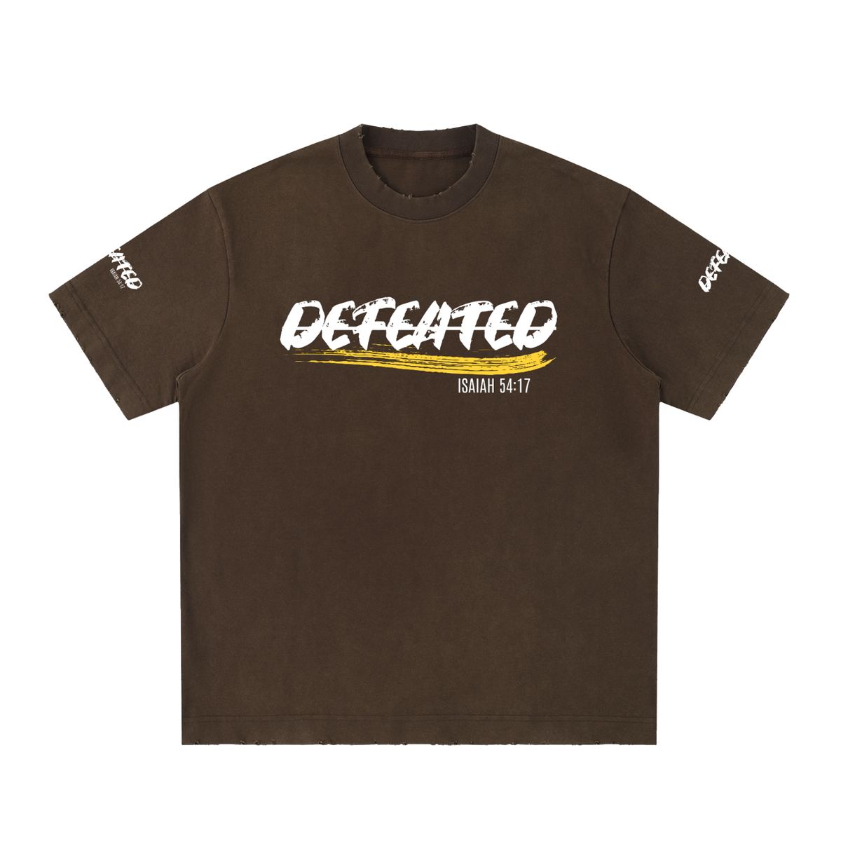 Heavyweight Vintage Washed Frayed T-Shirt (Undefeated)