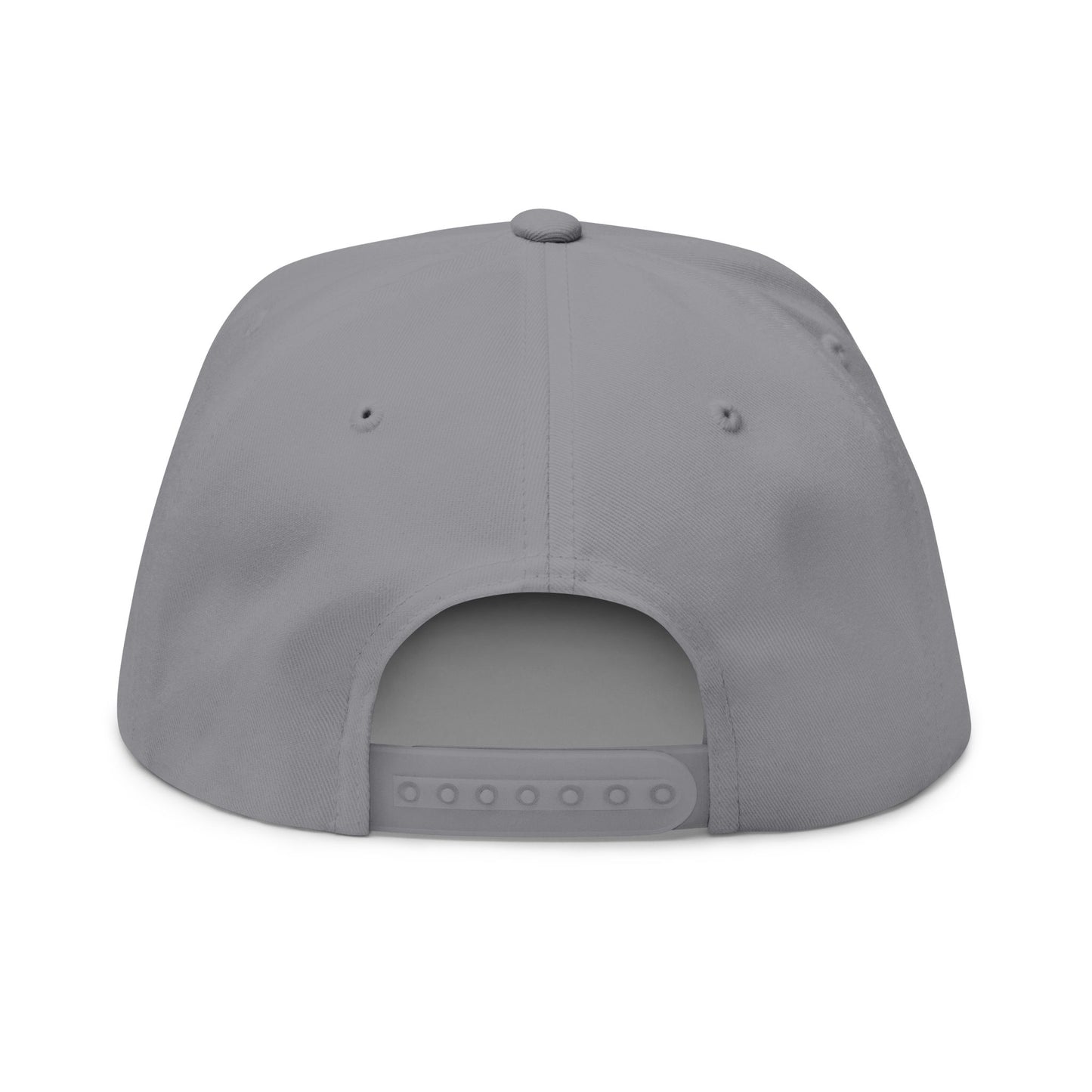 MS Embroidered Gold Monogram Flat Bill Cap